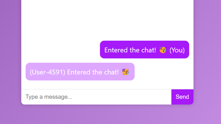 Picture of my chat-app main page